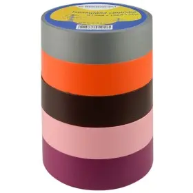 Набор изолент №2 Аско-Укрем 0,13x19мм/20м 5шт 1 серая+1 оранжевая+1 коричневая+1 фиолетовая+1 розовая (A0150020020)