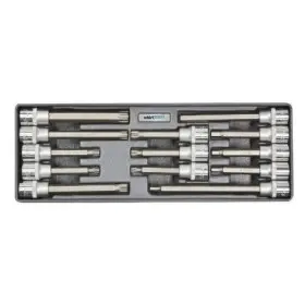 Набор головок со вставками Whirlpower 1614-SK52 (23214) 1/2" Hex Torx Ribe (13шт в металлическом кейсе)