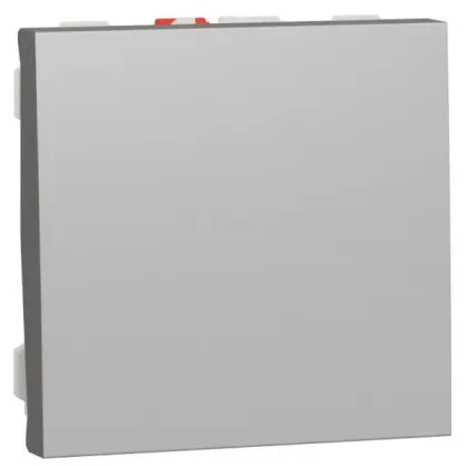 Одноклавішний вимикач Schneider Electric NU320630 (схема 1) 10А 2М (алюміній)