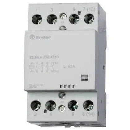 Контактор Finder 4NO 63A 220-240В AC/DC (226402304310)