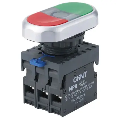 Двойная кнопка Chint NP8-11SD 1NO+1NC AC 110В-220В с красной подсветкой IP65 (667174) Двойная кнопка Chint NP8-11SD 1NO+1NC AC 110В-220В с красной подсветкой IP65 (667174)