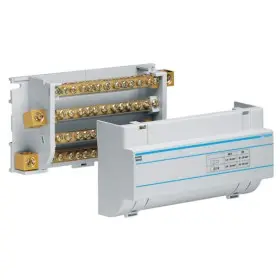 Блок розгалужувач Hager 160A (вхід 4х50мм2; вихід 3х35мм2+8х16мм2)