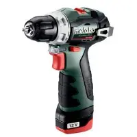Аккумуляторная безударная дрель-шуруповерт Metabo PowerMaxx BS BL 12В 2x2,0Аг 0-400/0-1500об/мин 10/35мм (601721500)