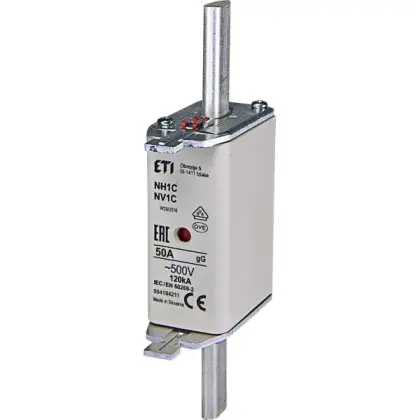 Запобіжник ETI 004184211 NH-1C/gG 50A 500V KOMBI