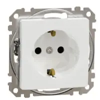 Розетка Schneider Electric Sedna Design & Elements з заземленням та шторками біла SDD111022 Розетка Schneider Electric Sedna Design & Elements з заземленням та шторками біла SDD111022
