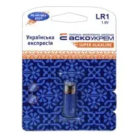 Батарейка щелочная Аско-Укрем LR1.BP1 (блистер 1шт)