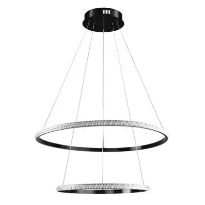 Люстра Goldlux 336736 Diana LED 2x44W 4000K 6200Lm IP20 черная Люстра Goldlux 336736 Diana LED 2x44W 4000K 6200Lm IP20 черная