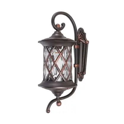 Вуличний світильник Nowodvorski 6911 Lantern E27 1x25W IP23 чорний із мідною патиною