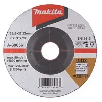 Зачистной диск по нержавеющей стали Makita A-80656 125мм 36N Зачистной диск по нержавеющей стали Makita A-80656 125мм 36N