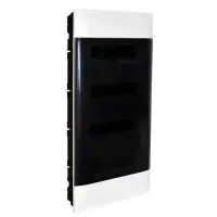 Встроенный пластиковый щиток Legrand Practibox S на 48 модулей (дымчатые двери)