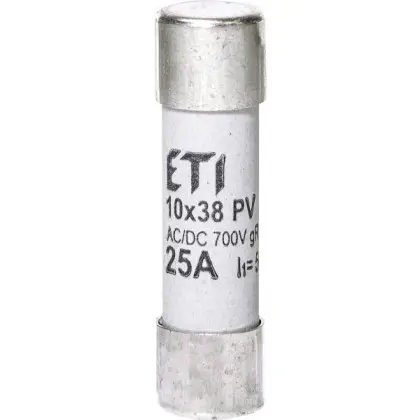 Предохранитель ETI 002625025 CH 10x38 gR-PV 25A 700V (50kA) Предохранитель ETI 002625025 CH 10x38 gR-PV 25A 700V (50kA)
