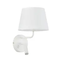 Бра, настенный светильник TK Lighting 11393 Maja E27+G9 1+1x15W+8W IP20 белый