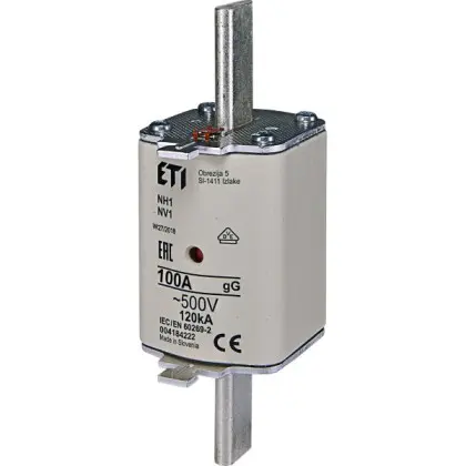 Запобіжник ETI 004184222 NH-1/gG 100A 500V KOMBI