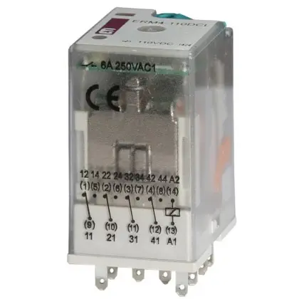 Електромеханічне реле ETI 002473022 ERM4-110 DCL 4p Електромеханічне реле ETI 002473022 ERM4-110 DCL 4p