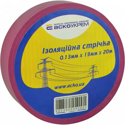 Изолента Аско-Укрем 0,13x19мм/20м фиолетовая (A0150020048)