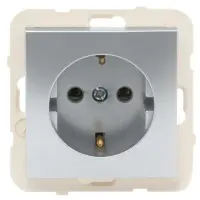 Розетка одинарна Logus 21131 TAL 2P+Z Шуко 16А 250В (алюміній) Розетка одинарна Logus 21131 TAL 2P+Z Шуко 16А 250В (алюміній)