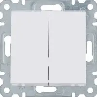 Вимикач 2-кл. 1-тактовий WL0140 Lumina-2, білий, Hager