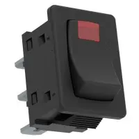 Красный выключатель c индикатором тлеющего разряда Elko-ep USS-07