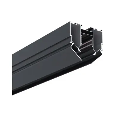 Магнитный трековый шинопровод Kloodi KDMG-HARPOON TR 2M BK 48V 2м для натяжного потолка (гарпун) черный