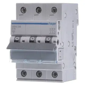 Автоматичний вимикач Hager MBN316 6кА B 16A 3P
