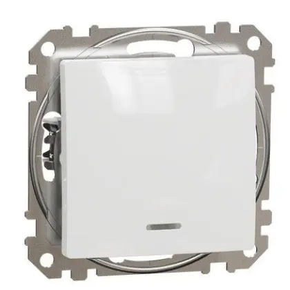 Выключатель Schneider Electric Sedna Design & Elements с подсветкой белый SDD111101L Выключатель Schneider Electric Sedna Design & Elements с подсветкой белый SDD111101L