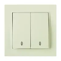 Вимикач Nilson Thor кремовий 2кл прохідний ( 27121009 )