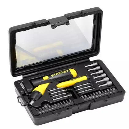 Набір біт Stanley 0-63-038 Pistol Grip Ratchet з тримачем з храповим механізмом (36шт) Набір біт Stanley 0-63-038 Pistol Grip Ratchet з тримачем з храповим механізмом (36шт)