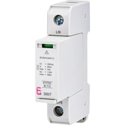 Ограничитель перенапряжения ETI 002440500 ETITEC M T12 300/7 (1+0 2p TNC)