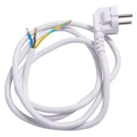 Вилка зі шнуром E.Next e.wire.plug.white.1,5 3х1,5 1,2м білий (l020013)