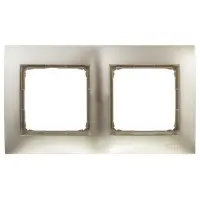 Подвійна рамка Simon Simon 54 Premium DR2/44 (золото) Подвійна рамка Simon Simon 54 Premium DR2/44 (золото)