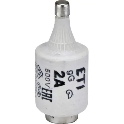 Запобіжник ETI 002312401 D II gG 2A/500V
