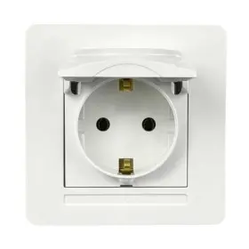 Розетка Nilson Selene біла 1-на з заземленням з кришкою ( 23111018 )