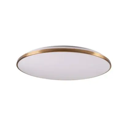 Люстра с пультом светодиодная Goldlux 331946 Kern LED 1x100W 3000K/4000K/6000K 5500/5700/11200Lm IP20 золотая