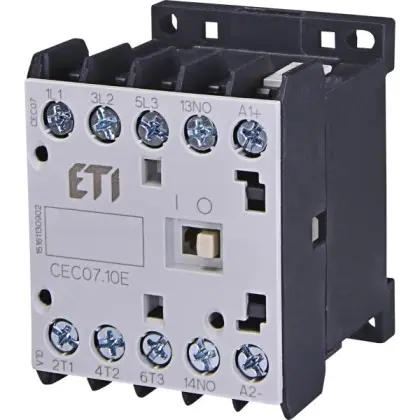 Миниатюрный контактор ETI 004641050 CEC 07.10 24V AC (7A; 3kW; AC3) Миниатюрный контактор ETI 004641050 CEC 07.10 24V AC (7A; 3kW; AC3)