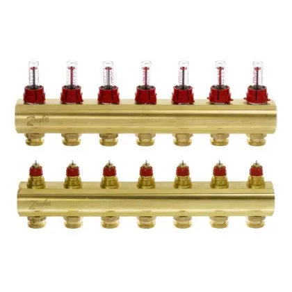 Коллектор Danfoss 088U0527 FHF 7+7 Коллектор Danfoss 088U0527 FHF 7+7