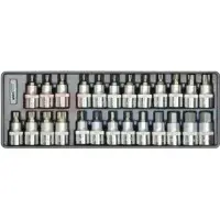 Набір головок зі вставкою Whirlpower AN-SK53 (23299) 1/2" Hex Torx Spline (25шт. в ложементі)
