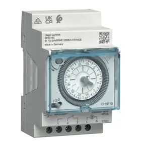 Аналоговий добовий таймер Hager EHN110 16А 1НВ без резерва ходу