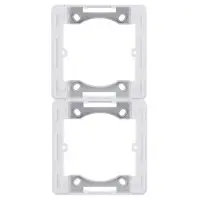 Адаптер Hager WL5820 Lumina-Intense 2Х с/у (белый)