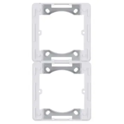 Адаптер Hager WL5820 Lumina-Intense 2Х с/у (белый) Адаптер Hager WL5820 Lumina-Intense 2Х с/у (белый)