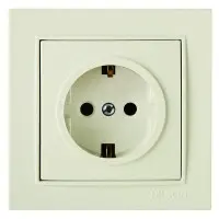 Розетка Nilson Thor кремова 1-на з заземленням ( 27121017 )