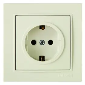 Розетка Nilson Thor кремовая 1-я с заземлением ( 27121017 )