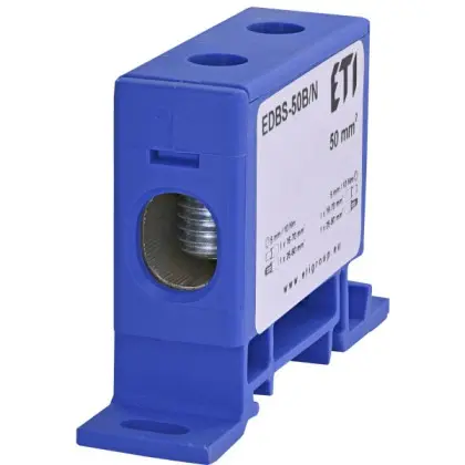 Розподільний блок ETI 001102420 EDBS-50B/N (150А 16-70мм²) Розподільний блок ETI 001102420 EDBS-50B/N (150А 16-70мм²)