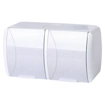 Двойная розетка E.Next e.aqua.1232.gr с з/к IP54 крышка белая (s035057) Двойная розетка E.Next e.aqua.1232.gr с з/к IP54 крышка белая (s035057)