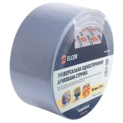 Универсальная армированная лента Elcor 40206770 UNTPL5025 50мм (25м) серая Универсальная армированная лента Elcor 40206770 UNTPL5025 50мм (25м) серая