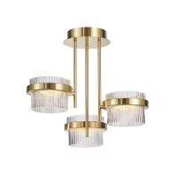 Люстра Italux PND-77362-3-24W-GD Tiara LED 3x24W 3000K 2603Lm IP20 золотой