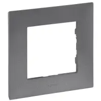 Рамка 1-постова Legrand Niloe Step сталь (863491)
