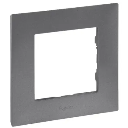 Рамка 1-постова Legrand Niloe Step сталь (863491)