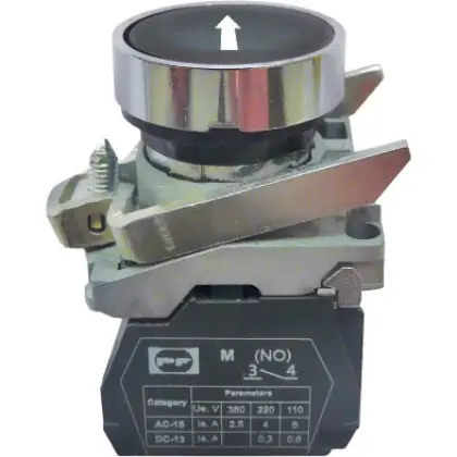 Кнопка Promfactor FP4-BA3351 1NО «белая стрелка вверх» черная (FP4-BA3351) Кнопка Promfactor FP4-BA3351 1NО «белая стрелка вверх» черная (FP4-BA3351)