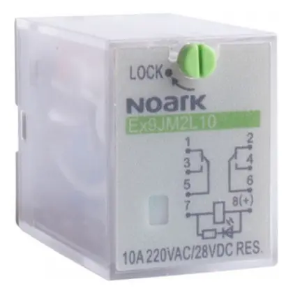 Електромеханічне реле NOARK Ex9JM2L10 10А 220В AC 2 контакти (110301)