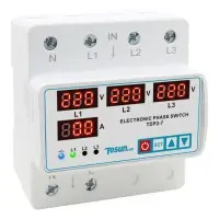 Реле выбора фаз и контроля напряжения TOSUNlux TDP2-7 63А 3P+N (6931934238488)